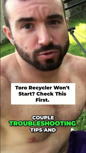 Toro Lawn Mower Won't Start Fix It Now!