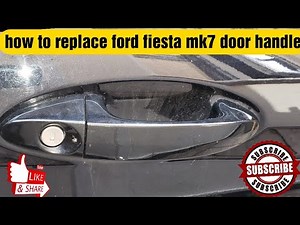 How to remove the exterior handle in the Ford Fiesta?