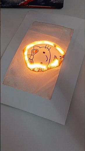 Burn to Reveal! 🔥 Secret DIY Message Card ✨ #Shorts #Papercraft