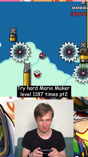 1187 Attempts on This Impossible Mario Maker 2 Level pt 2