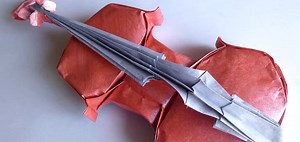WACKY WEDNESDAY | How to Make an Origami Paper Violin [LEARN]