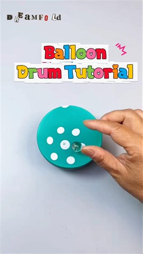 Balloon drum #diy #craft