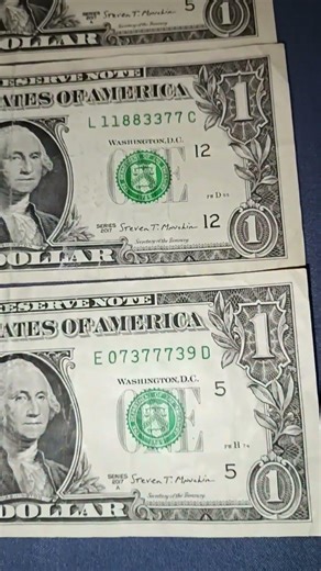 fancy serial number dollar bills