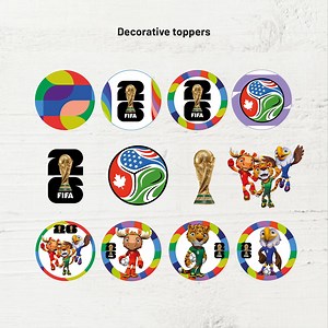 Toppers Mundial 2026 Fifa Imprimibles – Decoración Tarta y cupcakes Fútbol – DESCARGA DIGITAL Png y PDF - - Etsy España