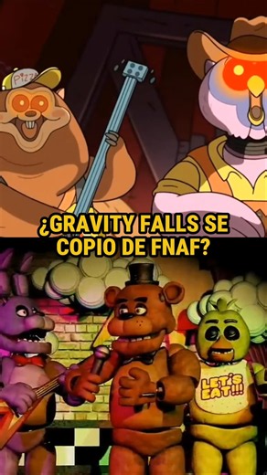 ¿GRAVITY FALLS SE COPIO DE FIVE NIGHTS AT FREDDY'S?|#shorts
