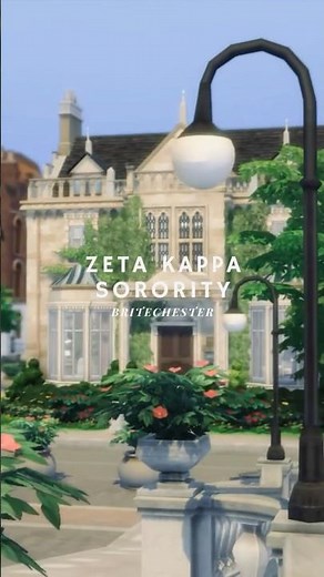 Zeta Kappa Sorority | University accommodation #eapartner #sims #sims4 #simsbuild
