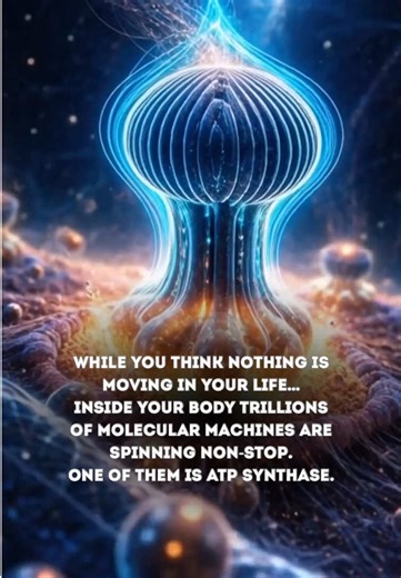 Scientists describe it as a rotating molecular motor. Not as a metaphor. It literally spins. Like a microscopic turbine producing the energy every cell in your body needs to exist. Thousands of these turbines inside every single cell. And your body contains trillions of cells. Which means right now quadrillions of molecular motors are working inside you with perfect precision. Quietly. Constantly. Without you even noticing. Your body is running more engines than the entire human world has ever b