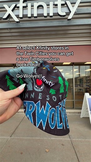 At select Xfinity stores in the Twin Cities you can get a free Timberwolves bucket hat!Go Wolves!!