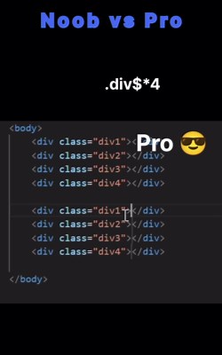 𝐂𝐨𝐝𝐢𝐧𝐠 𝐁𝐫𝐞𝐞𝐳𝐞 on Instagram: "VS Code Tricks Part (1) | Noob Vs Pro 😎 . . #VsCodeTricks #VsCodeExtensions #NoobVsPro #NoobVsProCoder #Html #htmlcoding #htmltags #htmlacademy #htmlcssjavascript #Java #javascript #cssCoding #codingbootcamp #coder #code #htmlprogramming #htmlcoding2024 #htmltutorials"