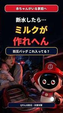 赤ちゃんの防災バッグ、大人用にオムツ足しただけになってへん？ #防災 #Shorts