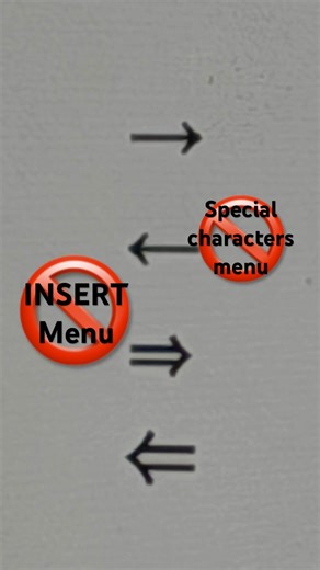 How to type arrows on a Mac - No insert menu