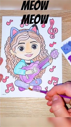 DRAWING MEOW MEOW #cat #funnycats #art #drawing