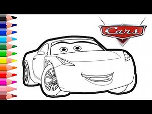 Disney Pixar Cars – Cruz ramiez drawing and coloring pages - Sport car coloring pages