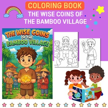 The Wise Coins of the Bamboo Village coloring book