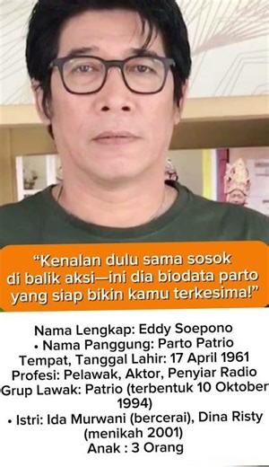 Komedian Senior Indonesia yang melejit lewat operan van java