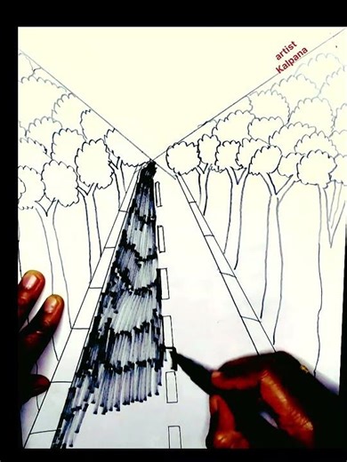 Landscape drawing | easy drawing| natural pencil drawing ✏️✍️