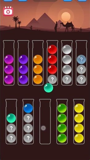 Ball Sort Puzzle - Nível 107 🔵🔴⚫⚪ #ball #viral #gameplay #gaming #games #puzzle #gamer