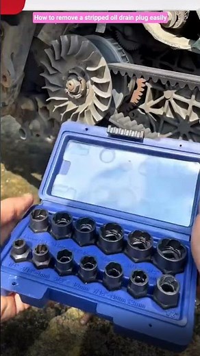 How to remove a stripped oil drain plug easily #shorts #mechanic #tricks
