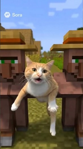 - "Real Cat Caught in Minecraft! 🐱⛏️🔥"