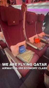 Qatar Airways A350 Economy Seat ✈️ 14 Hour Flight from Doha to New York #travel@q@qatarairways