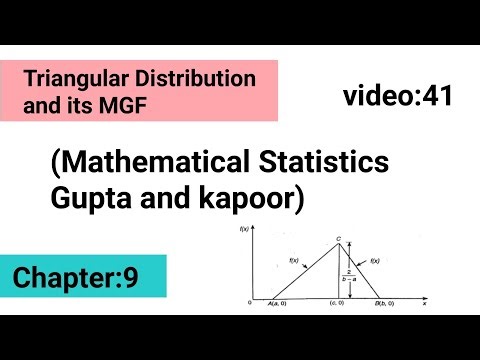 Triangular distribution || Special continuous distribution || ISS study