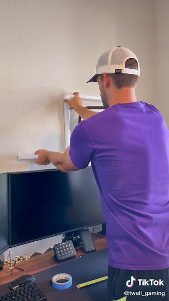 Adding Govee RGB lights to my Game Room 🔥 @govee.official #govee #rgb #gameroom #twitch #smallstreamer #fyp #foryou #homeimprovement