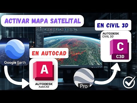 HOW TO ACTIVATE SATELLITE MAP IN AUTOCAD AND CIVIL 3D