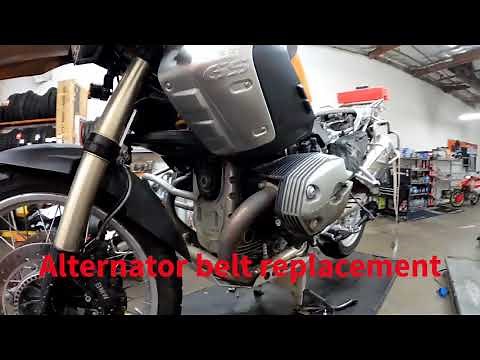 BMW R1200GS alternator belt replacement