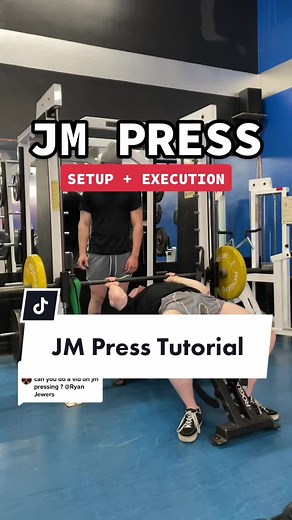 Replying to @isaachernxndez JM Press Tutorial (Setup and Execution) #bodybuilding #fitness #exercise #fit #jmpress #triceps #workout #fy #arms #gains #motivation #health