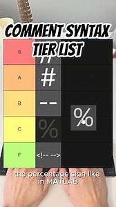 Comment Syntax Tier List #coding #programming #engineer #electricalengineering