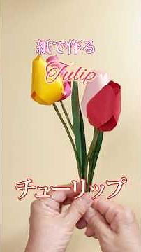 [Paper Flowers] Tulips made from paper #paperflowers #handmade #tulips