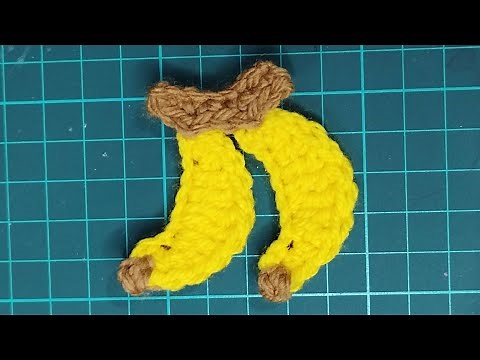 How to Crochet Banana Applique | Free Crochet Pattern of Banana Applique | Crochet Free Pattern