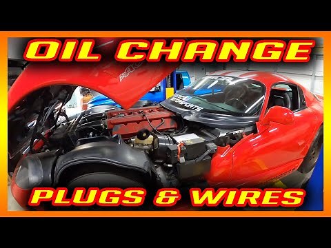 Dodge Viper Maintenance | OIL CHANGE | SPARK PLUGS | WIRES