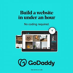 4 comments | Ready to go from naught to website in under an hour? Building a site is F1 fast and ABC easy with GoDaddy’s Website Builder. Try all premium features free for a week, then stay with 50% off an annual eCommerce plan. Hurry, limited time offer. Learn more at https://bit.ly/3MOaSQ6 #SellSimplyWithGoDaddy | GoDaddy | Facebook