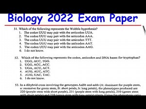 BIOLOGY 2022 EXAM PAST PAPERS