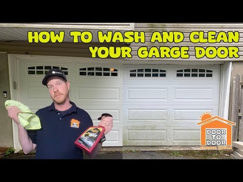 How to Wash and Clean Your Garage Doors to look like NEW!