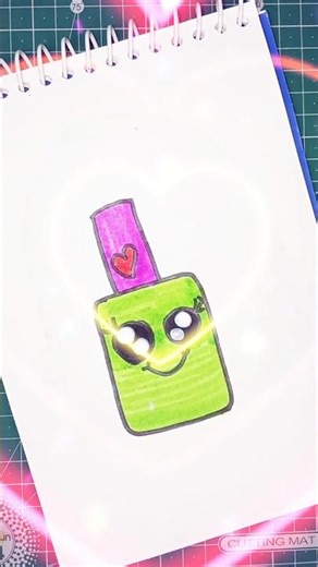 💅 cute 💅 easy 💅 nail 💅 polish 💅 cartoon 💅 drawing 💅. #shorts