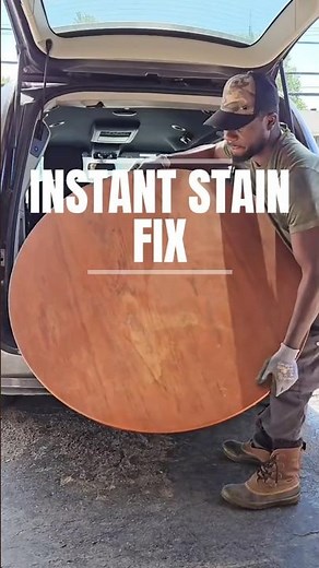 Fixed a client water stain table#diy #restore