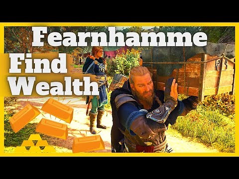 AC Valhalla Fearnhamme Find Treasures, All Chests Fearnhamme Hamtunscire