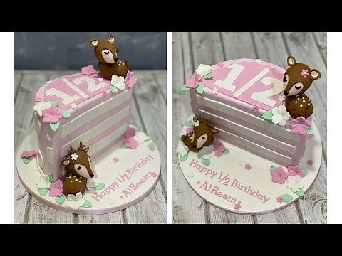 Half Birthday Deer Cake