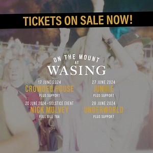 TICKETS ON SALE NOW! Book now for On The Mount At Wasing 2024, a series of unique concerts set in a spectacular woodland amphitheatre in Wasing near Reading, with much anticipated performances from Australian rock icons Crowded House, electronic duo Jungle with their explosive full live band and dance icons Underworld, with Nick Mulvey headlining Solstice At The Mount.☀️ | Senbla Live Events | Facebook