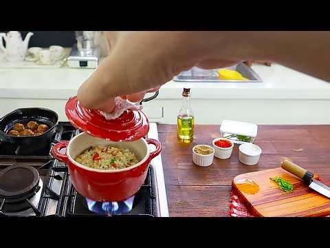 RAW & UNCUT Mini TOY COOKING Cajun Rice Tiny Kitchen ASMR