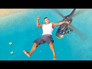 GTA 5 - JUMPS into WATER, POOL - Compilation