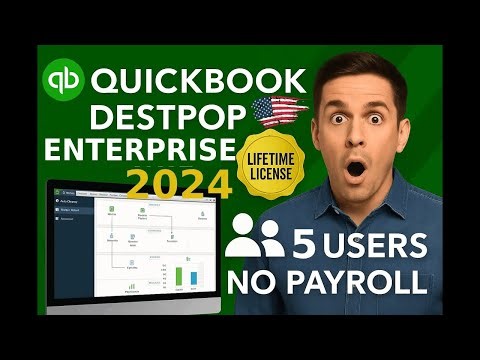 ✅QuickBooks Desktop Enterprise 2024 🔥 Lifetime Activation | Full Setup + Features (U.S)