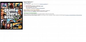Tyske Amazon lister GTA V til PC