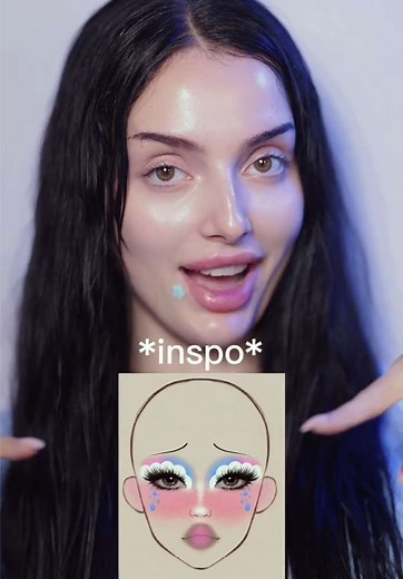 Cry Baby Makeup Tutorial: Sad Eyebrows, Tears & Wig Lips