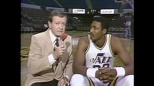 Karl Malone interview with Chick Hearn