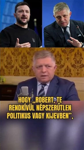 Fico Zelenszkijnek: Te engem nem vezetsz az orromnál!