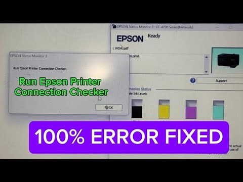 Run Epson Printer Connection Checker error Fixed 2025!