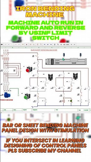 Bar or Metal Sheet Bending Machine Control Panel Design.#bendingmachine #panelbender #sheetbending